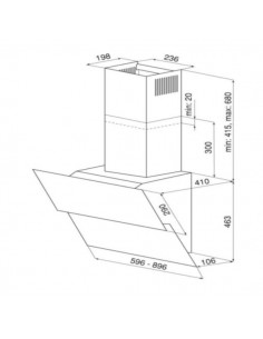Okap kuchenny Globalo Mirida 90.3 Black 2