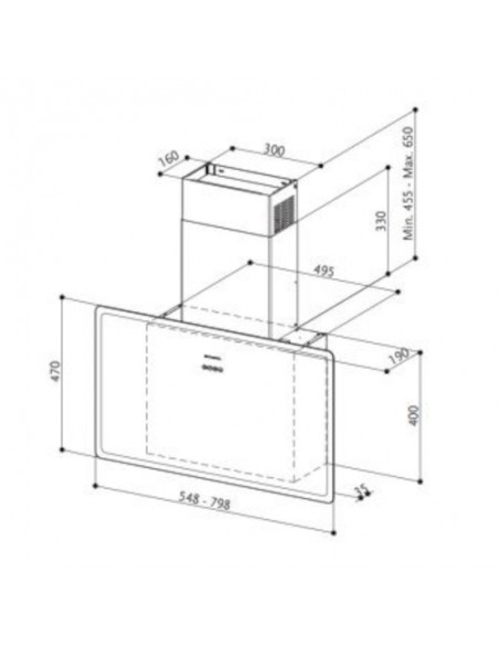 Okap Faber GLAM-FIT WH 80