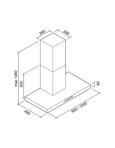 Okap Falmec Plane Top 90