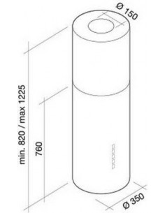 Okap Falmec Polar White Isola 35 2
