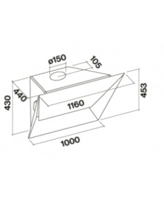 Okap Falmec Prisma 115 Czarny 2