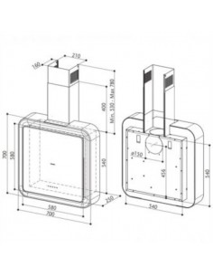 Okap Faber PYANA ARIES BK/BK 2