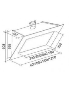 Okap Falmec Quasar 80 biały 2