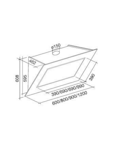 Okap Falmec Quasar 80 czarny
