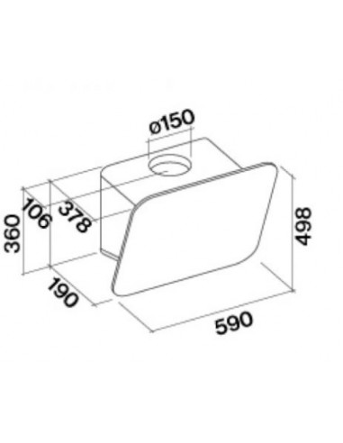 Okap Falmec Tab 60 fasteel