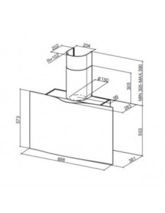 Okap Faber VEIL WH 90 2