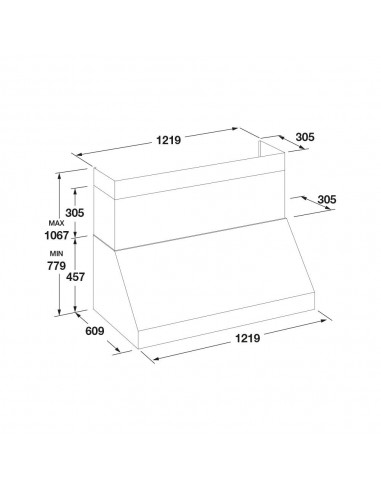 Okap Fulgor Milano FPRHD 482 TC MBK