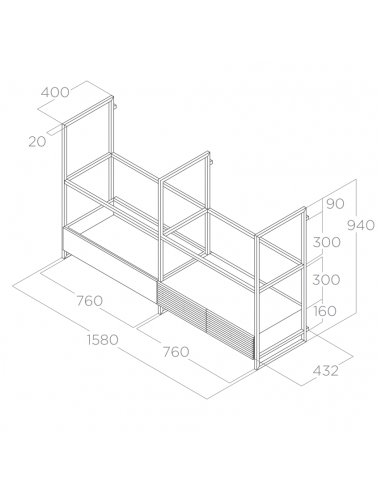 Okap Elica OPEN SUITE BL MAT/F/160