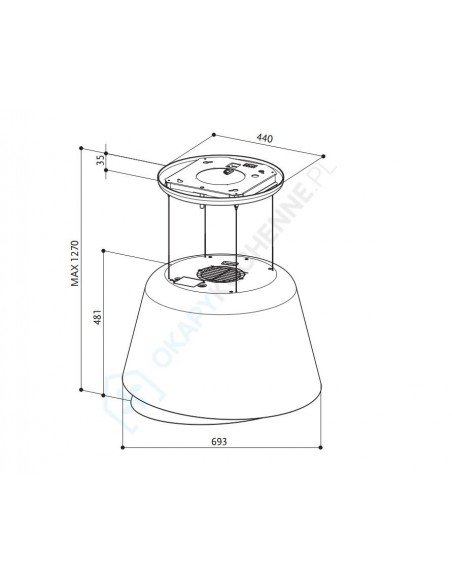 Okap Faber BELLE PLUS GOLD/WARM DG MATT