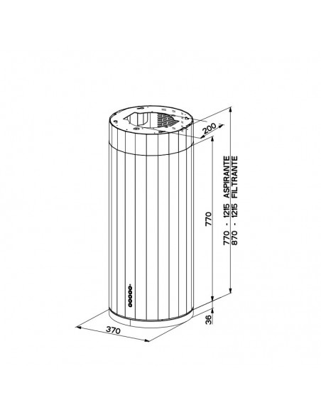 Okap Faber CORINTHIA Isola DG