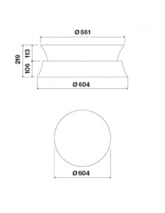 Okap Falmec Dama Circle.Tech Isola 60 miedziany 2