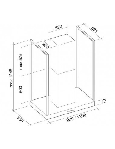 Okap Falmec Europa Isola 90