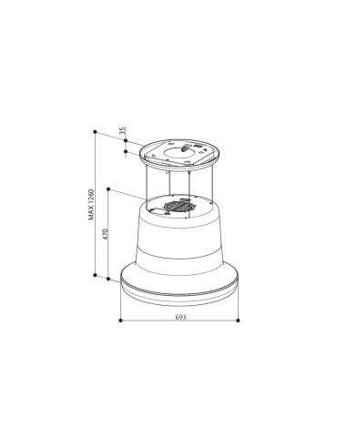 Okap Faber GLOW PLUS WH