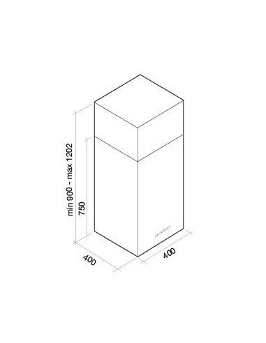 Okap Falmec Mira Black Isola 40