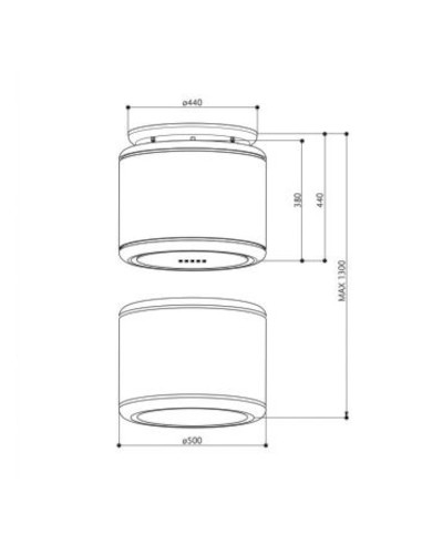 Okap Faber ODETTE PLUS BK MATT
