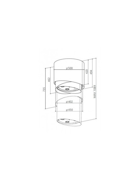 Okap Faber Pareo Evo Plus TIBETAN SILVER