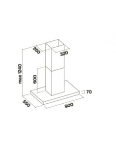 Okap Falmec Plane Top Isola 90 2