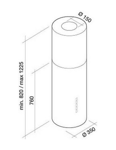 Okap Falmec Polar Isola 35 800 m3/h