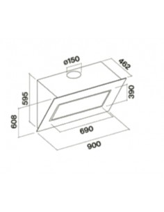 Okap Falmec Quasar Green.Tech 90 czarny błyszczący 2