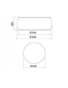 Okap Falmec Soffio Circle.Tech Isola 58 biały mat 2