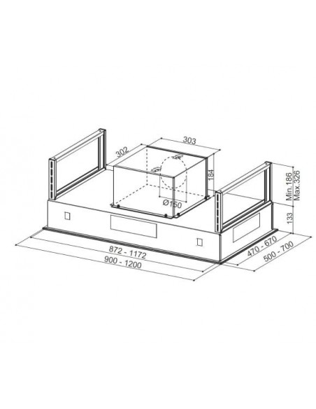 Okap Faber HEAVEN 2.0 GLASS 120