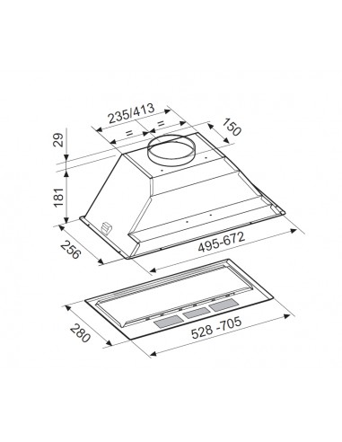 Okap Falmec Basic 70 Plus