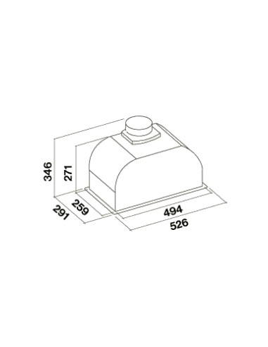 Okap Falmec Built-In Max Evo 50 czarny