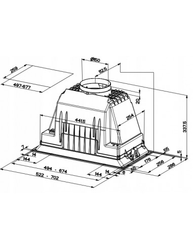 Okap Faber INKA PLUS HCS X 70
