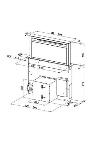 Okap Faber FABULA EVO+ BK 60