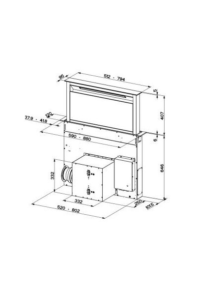 Okap Faber FABULA EVO+ WH 90