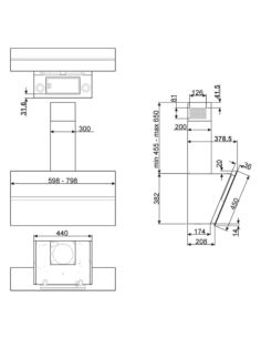 Okap Smeg KCV80BE2 2
