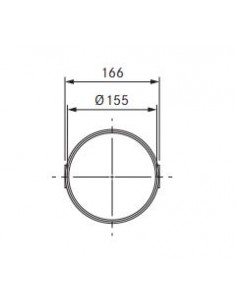 Łącznik kanału okrągły BORA ERV/1 2