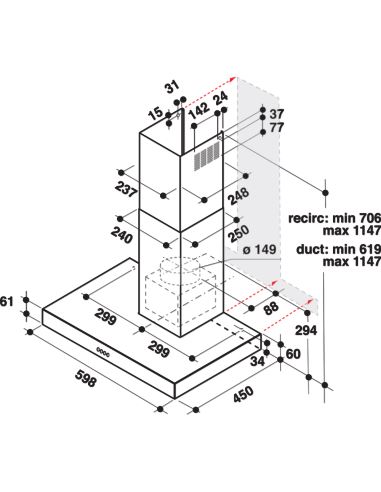 Okap Whirlpool AKR5583IX