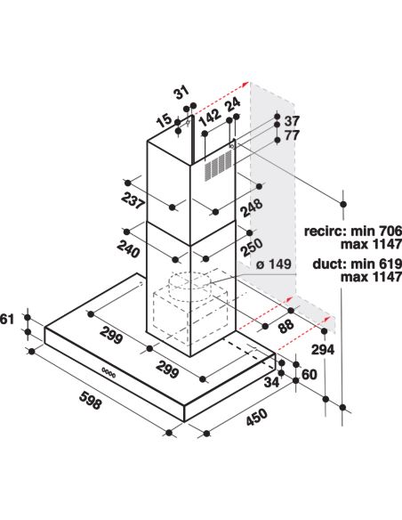 Okap Whirlpool AKR5583IX