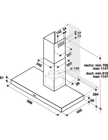 Okap Whirlpool AKR5593IX