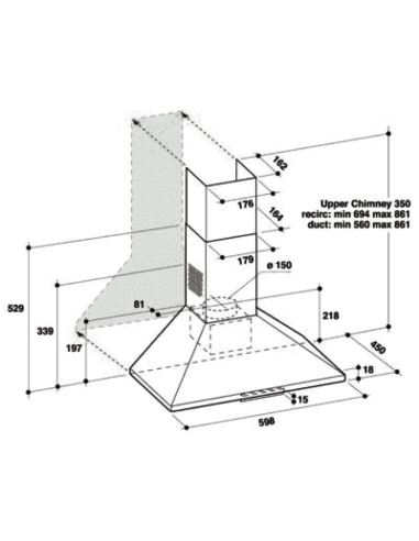 Okap Whirlpool AKR6851IX