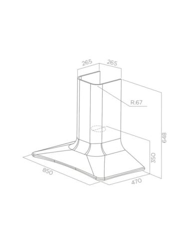 Okap Elica SWEET ORANGE/F/85