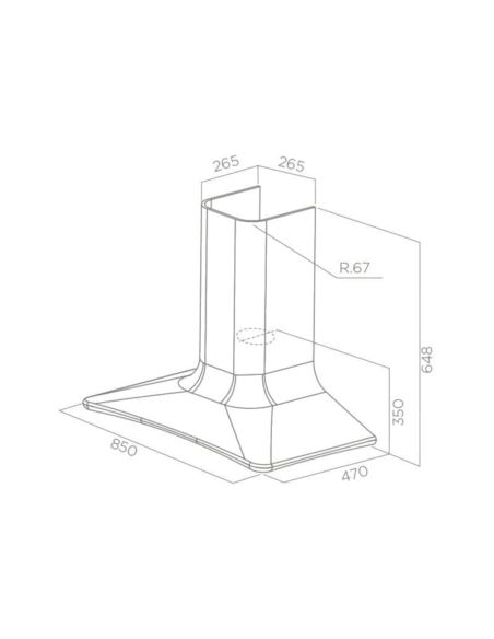 Okap Elica SWEET ORANGE/F/85