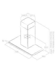 Okap Elica GALAXY BLIX/A/80 2
