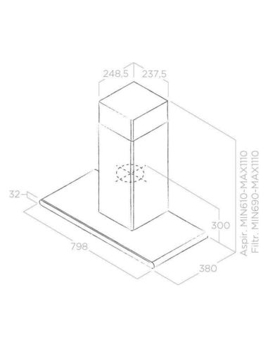 Okap Elica GALAXY BLIX/A/80