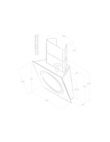 Okap Elica OM AIR BL/F/75