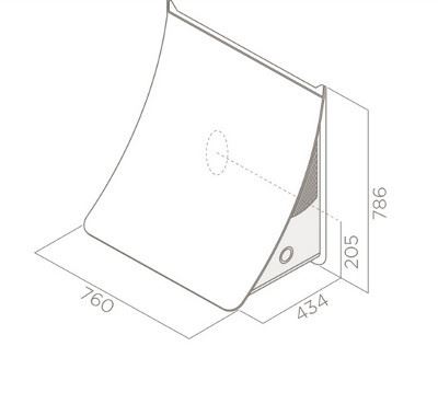 Okap Elica NUAGE DRYWALL/F/75