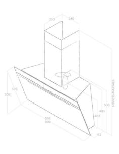 Okap Elica Majestic WH/A/60 2