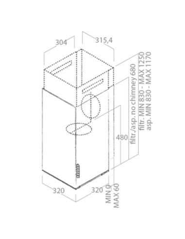 Okap Elica HAIKU WH/A/32