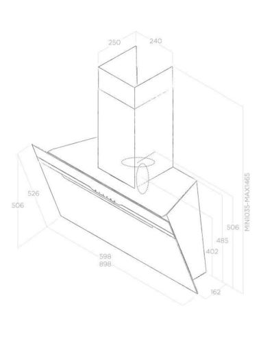 Okap Elica MAJESTIC NO DRIP BL/A/60