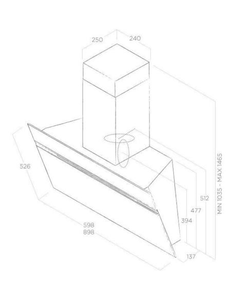 Okap Elica STRIPE IX/A/90
