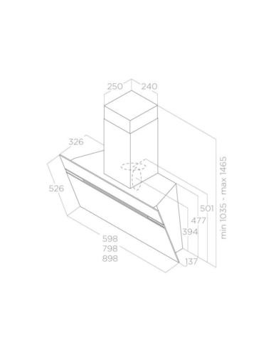 Okap Elica STRIPE WH/A/80