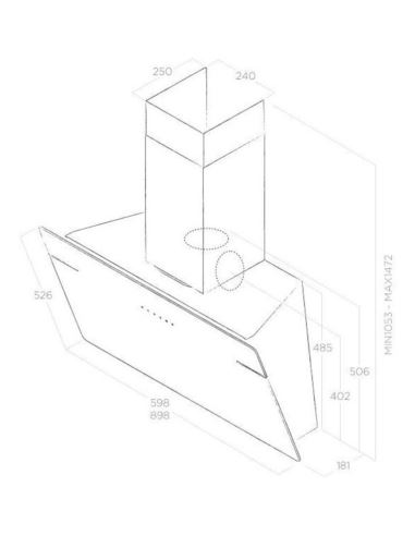 Okap Elica L'ESSENZA WH/A/60