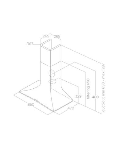 Okap Elica SWEET IVORY/A/85 + komin