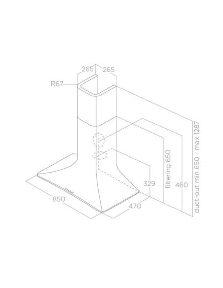 Okap Elica SWEET IVORY/A/85 + komin